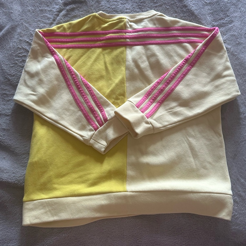 Adidas Yellow and Pink Mickey and Donald Disney Hoodie - Picture 5 of 7